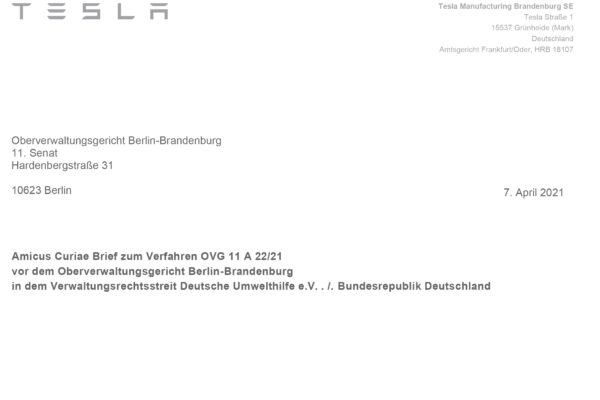Kritik an Genehmigungsverfahren in Deutschland: Hier ist Teslas Original-Brief