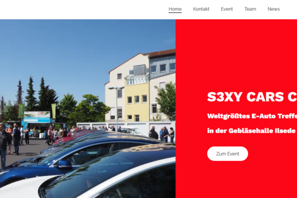 S3XY CARS Community Event-Webseite “s3xy-cars.de” jetzt online
