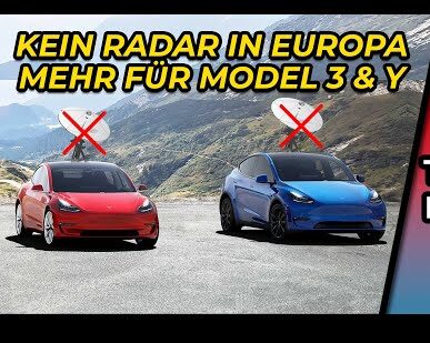 Kein Radar mehr in Europa für Model 3 & Y