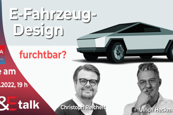 T&Etalk zum E-Fahrzeug-Design nun am 1.6.2022