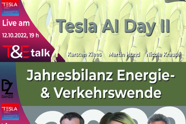 Tesla AI Day & Jahresbilanz Energie- & Verkehrswende