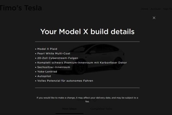 Erste Tesla Model S & X im Dezember 2022 in Europa