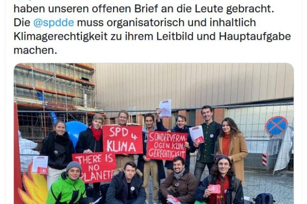 Innerparteiliche Forderung nach konsequenter Zeitenwende im Klimaschutz der SPD
