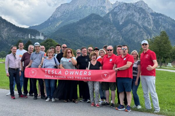 Tesla-Community auf Allgäu Rundfahrt