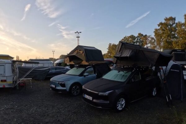 Campen im E-Auto beim Event im September Campen im E-Auto beim Event im September