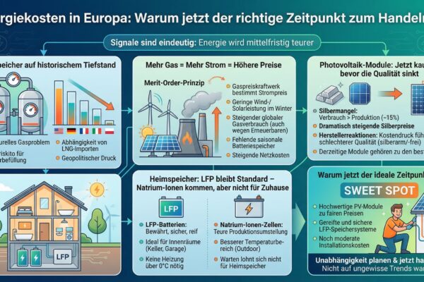 Energiekosten in Europa: Warum jetzt der richtige Zeitpunkt zum Handeln ist