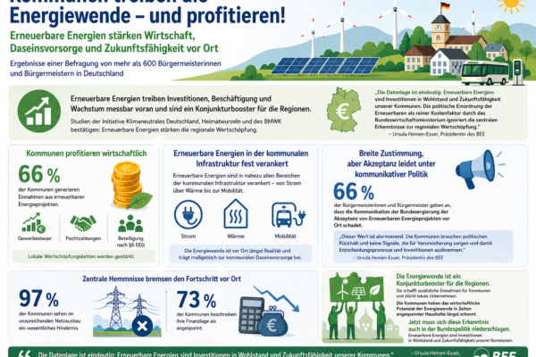 Erneuerbare stärken Kommunen – Weitere Studie belegt Wertschöpfungsbooster durch Energiewende