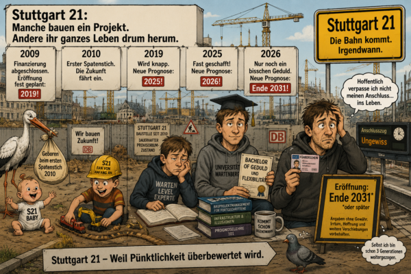 Stuttgart 31: ein Bahnhof lernt Geduld