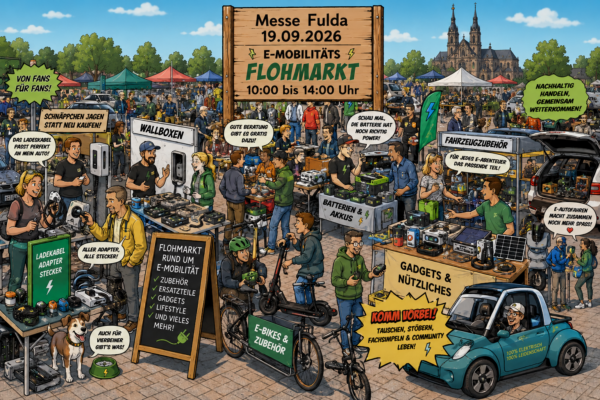 E-Flohmarkt auf der elektrischen COMMUNITY 2026 – Bringt eure Schätze mit!