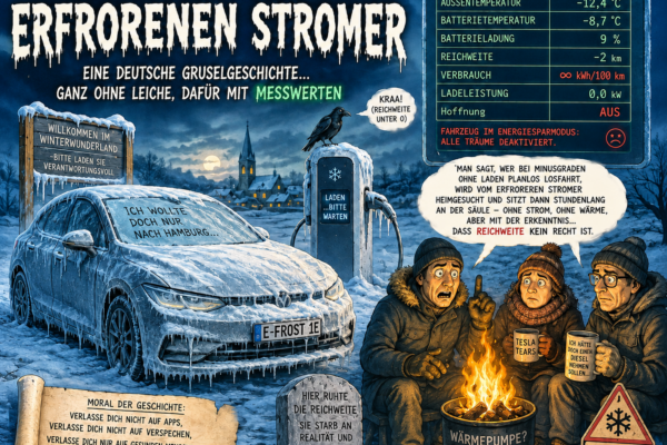 Die Legende vom erfrorenen Stromer: Eine deutsche Gruselgeschichte… ganz ohne Leiche, dafür mit Messwerten