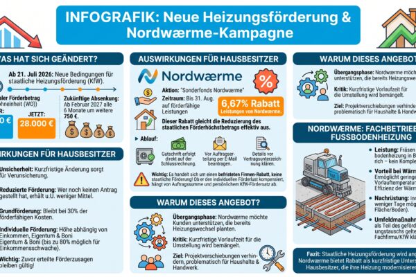Nach Kürzung der KfW-Förderung: Heizungsbetrieb gewährt eigenen Ausgleich