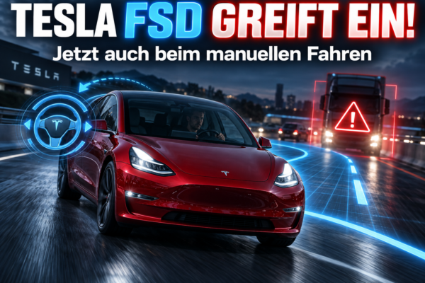 Tesla dreht den Spieß um: FSD greift jetzt auch beim manuellen Fahren ein