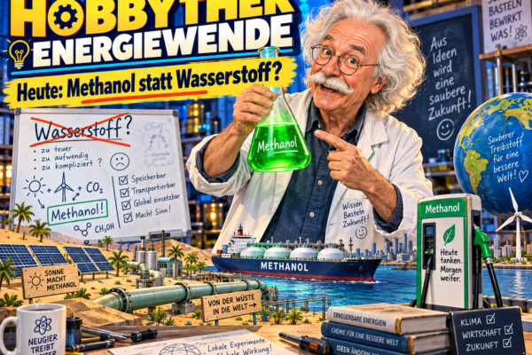 Hobbythek Energiewende: Heute bauen wir uns eine globale Methanolwirtschaft