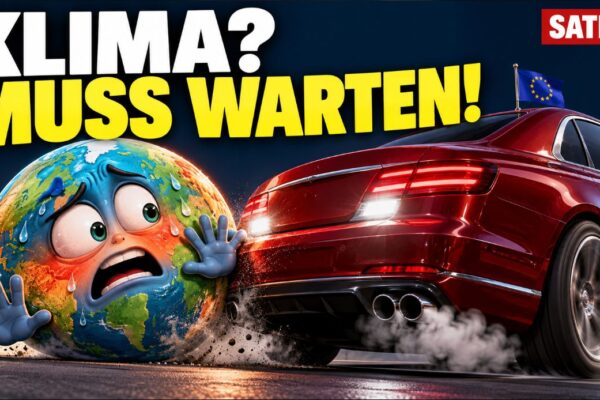 Satire der Woche: Verbrenner-Aus bekommt Rückwärtsgang – Klimaziele müssen Platz machen