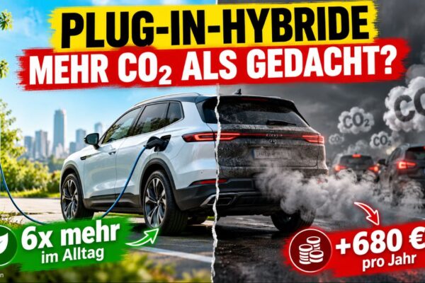 Plug-in-Hybride stoßen im Alltag sechsmal mehr CO₂ aus als angegeben – Studie zeigt deutliche Unterschiede